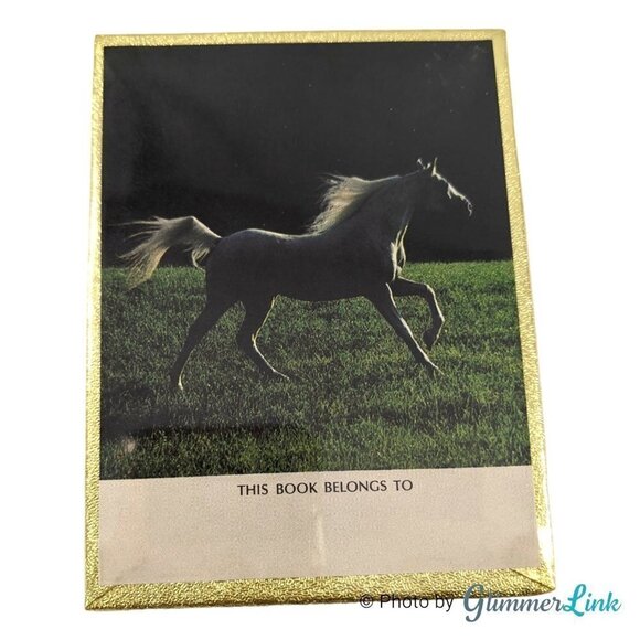 Vintage 1980s  Antioch Galloping Horse Bookplate Labels NIB Unopened Box, - Picture 1 of 8